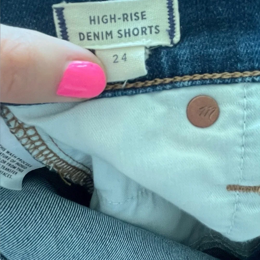 Madewell High Rise denim shorts